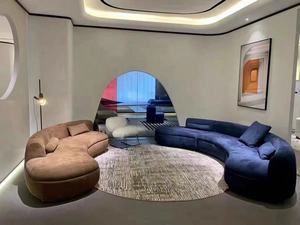 Grand canapé d'angle en arc de cercle minimaliste italien, canapé d'angle en tissu dépoli sectionnel <span class=keywords><strong>piaf</strong></span> - Product Image 5