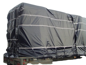 Nouvelle conception de bâches légères de 14 oz pour camions à plateau - <span class=keywords><strong>Bâche</strong></span> en vinyle enduit de PVC imperméable et résistant aux déchirures - Product Image 6