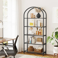 Étagère d'angle en acier de style industriel moderne, solution de rangement gain de place pour la salle à manger et la maison avec étagères métalliques