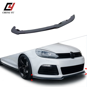 Kit de 3 Piezas de Divisor de Parachoques Delantero Negro Brillante para VW <span class=keywords><strong>Golf</strong></span> <span class=keywords><strong>MK6</strong></span> <span class=keywords><strong>R</strong></span> R20 2009-2013, Kit de Carrocería Aerodinámico, Embellecedor Exterior, Conjunto Deportivo de Mejora - Product Image 4