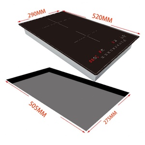 Table de cuisson à induction encastrable 2 brûleurs, plaque de cuisson électrique à induction tactile 220V - Product Image 2