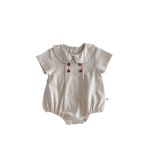 <span class=keywords><strong>Nouveau</strong></span>-<span class=keywords><strong>né</strong></span> bébé vêtements <span class=keywords><strong>été</strong></span> bébé barboteuse fille poupée col combinaison pur coton lin vêtements d'extérieur respirant vêtements pour bébés - Product Image 2