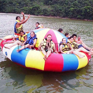 Tubo da sci rimorchiabile ad acqua saturno Rocker 8 persone pazze galleggianti sport acquatici girocollo gonfiabile come Disco Boat - Product Image 6