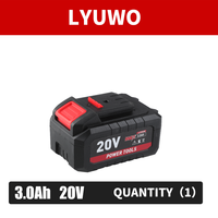 LYUWO Lot de 2 batteries lithium-ion 20V 6.0AH avec indicateur de niveau de charge, compatibles Dayi, pour outils électriques sans fil, perceuses, garantie 1 an