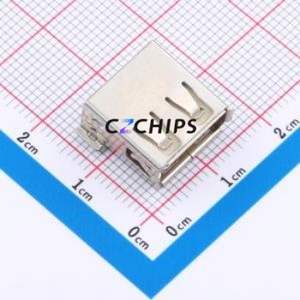 USB90-11-T1-W1 USB Connector SMD Connector ( Connector Type: Type-A )( Protocol Standard: USB 2.0 )( Gender: Female ) - Product Image 1