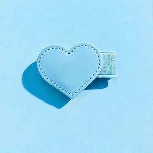 YY Personalized PU Leather Heart Bookmark <b>Pink</b> Heart-Shaped Magnetic Book Marks Leather Bookmarks with Pen Holder - Product Image 4