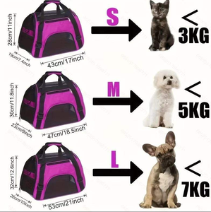 Foldable Pet Carrier Bag Breathable Mesh Dog and <b>Cat</b> Travel <b>Backpack</b> Portable Crossbody Handbag for Daily outings - Product Image 4