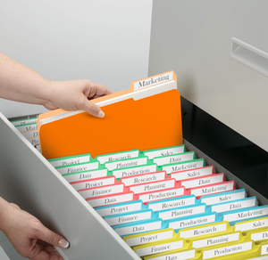 Dossiers de fichiers 1/3-Cut Tab Positions assorties Format <span class=keywords><strong>lettre</strong></span> Paquet de papier de Manille de 100 Plusieurs couleurs Format A4/<span class=keywords><strong>lettre</strong></span>/légal - Product Image 5