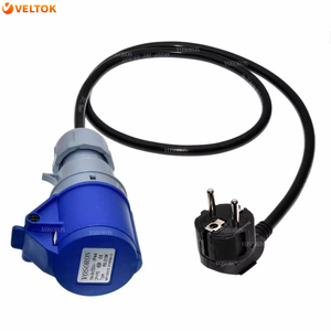 SCHUKO ปลั๊ก Iec309 316c6สายไฟ16แอมป์ Ip44 H05vv-f สาย1.5มม. 316p6เข้าเพื่อเสียบเป็นซ็อกเก็ต<span class=keywords><strong>เต้าเสียบ</strong></span> Cee7/3ยูโร - Product Image 3