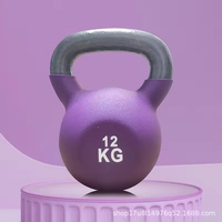 Kettlebell en fonte robuste avec poignée ergonomique, anti-rouille, équipement de musculation haut de gamme pour la maison et les femmes