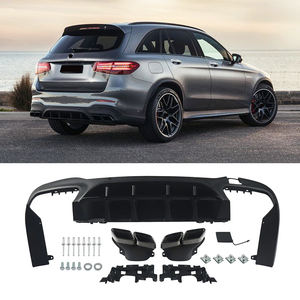 Lèvre de pare-chocs arrière diffuseur arrière style GLC63 AMG pour <span class=keywords><strong>Mercedes</strong></span> Benz classe <span class=keywords><strong>GLC</strong></span> X253 AMG GLC43 2017 <span class=keywords><strong>2018</strong></span> 2019 GLC250 GLC300 - Product Image 1
