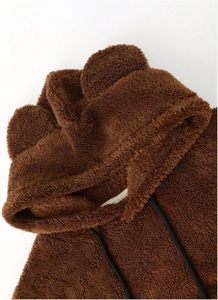 Pullover con cerniera felpa da uomo con cappuccio personalizzato da uomo in pile a manica lunga per la versione invernale allentata con disegno - Product Image 4