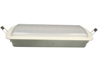 Lampe LED d'urgence rechargeable en plastique 3W IP20 Blanc froid, autonomie de 3 heures avec batterie Li-ion, pour bâtiment, garantie 3 ans