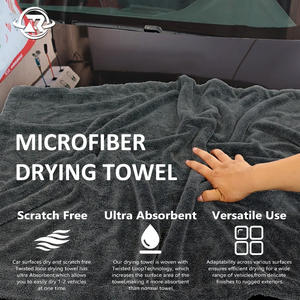 Chiffons de nettoyage en microfibre personnalisés serviettes propres lavables <span class=keywords><strong>serviette</strong></span> de séchage de voiture en microfibre boucle torsadée - Product Image 6