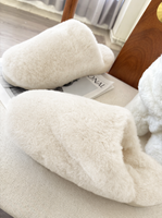 Pantoufles pour femmes personnalisées, confortables, imperméables, chaudes pour l'hiver, douces, légères, en peau de mouton