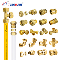 TUBOMART, fabricant OEM professionnel depuis plus de 20 ans, raccords à compression en laiton forgé, tous modèles, connecteurs pour tuyaux PEX