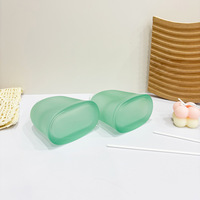 Nouveau diffuseur d'arômes sans flamme vert olive de 180 ml pour fabricants, en gros, avec bouteille plate à bouchon vissé en verre blanc brillant et bâtonnets diffuseurs