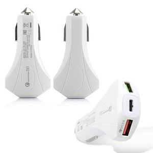Caricabatterie da auto QC3.0 a ricarica rapida 18W QC 3.0 con doppia porta USB + Type C 3.5A per iPhone Samsung Xiaomi Huawei - Product Image 5