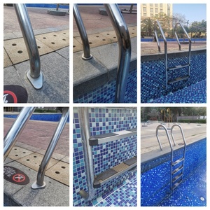 Nhiệm Vụ Nặng Nề Không Trượt Thang Dễ Dàng Lắp Ráp Hồ Bơi Thang 2-Bước Trong Mặt Đất Thép Không Gỉ Bước Cho Trong Nhà/Ngoài Trời Hồ Bơi - Product Image 4