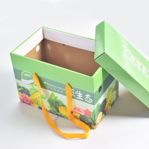 Boîte <span class=keywords><strong>d</strong></span>'emballage de fruits en papier ondulé Offre Spéciale Boîtes <span class=keywords><strong>d</strong></span>'emballage en carton de légumes frais pour cadeau de luxe - Product Image 1