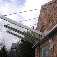 Toldo resistente a los Typhoon, Un policarbonato de sombra irrompible, ventana solar de vidrio de aluminio, toldo usado en venta