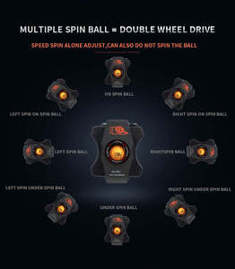 Machine <span class=keywords><strong>de</strong></span> service <span class=keywords><strong>de</strong></span> <span class=keywords><strong>tennis</strong></span> <span class=keywords><strong>de</strong></span> <span class=keywords><strong>table</strong></span> robotisée professionnelle HUIPANG Net en PVC, entièrement automatique, programmable, durable, 30-80 balles/minute - Product Image 3
