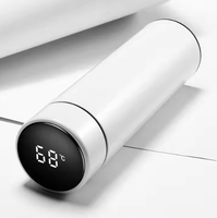 Botol Termal Stainless Steel 500ml Harga Terbaik Dengan Layar Temperatur LED, Termometer Digital, Cangkir Mug, Logo Dapat Disesuaikan