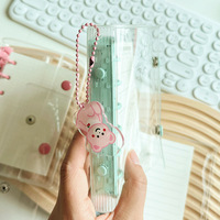 A7 estilo coreano lindo Mini TARJETA DE PVC regalo doble botón 6 agujeros 45 hojas carpeta de anillas suministros de oficina para Ins y productos de archivo