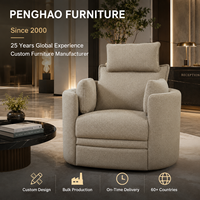 Fauteuil d'appoint moderne en tissu bouclé, mobilier de salon, fauteuil confortable pour hôtel et maison