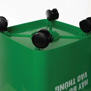ถังขยะพลาสติกแบบมีล้อขนาด 40 ลิตร สำหรับงานหนัก ความจุขนาดใหญ่ ใช้ได้ทั้งภายนอกและภายในอาคาร - Product Image 4