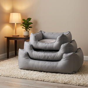 Recyceltes Hundes ofa für Haustiere Umwelt freundliches RPET Oxford Polyester Haustier betten & Zubehör Grau Solid Support Handwäsche D King - Product Image 1