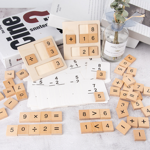Jogo de tabuleiro de matemática, brinquedo montessori educacional de contagem de madeira para crianças - Product Image 5