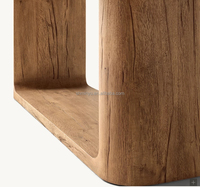 Table à manger rectangulaire en chêne minimaliste française de haute qualité, vente directe d'usine