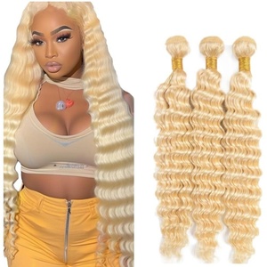 Extensions de cheveux vierges Letsfly 10A Raw Blonde 613, 100% cheveux humains, lisses, en lots de 10''-30'', disponibles. - Product Image 5