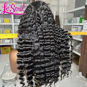 Pelucas de Cabello Rizado Birmano Natural con Cutícula Alineada, 13x6 HD, con Encaje Frontal, 100% Cabello Humano, Sin Pegamento, Pelucas Frontales Completas, Proveedor de Cabello Vietnamita - Product Image 2