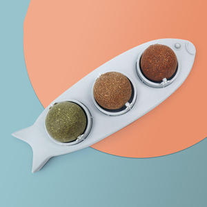 Pelota Giratoria de Menta Natural para Gato, Juguete de Plástico para Mejorar el Apetito y Promover La Digestión - Product Image 5