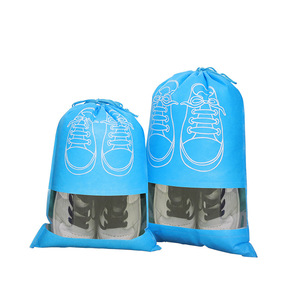 Wholesale <strong>Custom</strong> logo 10pcs/set Waterproof Dustproof Draw <strong>String</strong> <strong>Bag</strong> Nonwoven Drawstring Shoe Storage <strong>Bag</strong> - Product Image 1