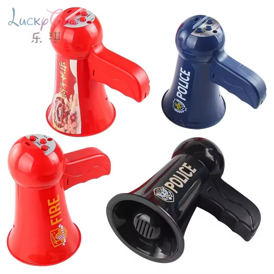 Plastic Megaphone Toy With Sound Light Recording Function Role Play ...