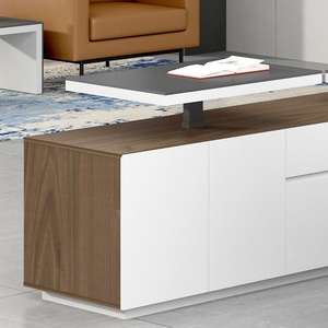 Modern Office Furniture Desk Wooden Executive L Shaped Managers Executive Office Desk Office Table with Side Table - Product Image 5