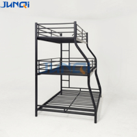 Lit superposé triple en métal Junqi, robuste et économique, en promotion pour adultes