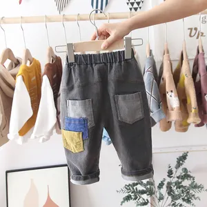 Zwart Voor Kinderen Jongens Tussen De Leeftijden Van 1 En 5 Dragen Gedrukt Jeans Als Gebruikelijke Kids Broek