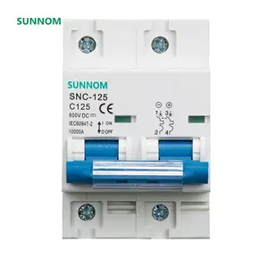 Suniec IEC/EN60947-2 CE OEM 8 yıl fabrika 1 kutup 80A/100A/125A 550V/800V DC MCB minyatür devre kesici