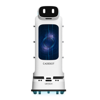 Robot de livraison autonome UBTECH L100 de qualité commerciale, recharge automatique, charge utile de 40 kg, 4G/5G/Wi-Fi pour supermarchés et commerces de détail