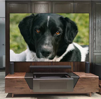 Televisor Láser a Todo Color para Sala de Estar, 120 Pulgadas, L8K (PX3 Pro), 410nit, Alta Frecuencia de Actualización para Juegos, Televisor 4K con Mueble, Pantalla de Cine, Conjunto con Descuento