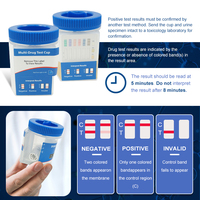 Kits manuels professionnels de test de drogue d'urine panneau DOA Cup Kit de test de Diagnostic rapide certifié CE garantie de 2 ans hôpital à domicile