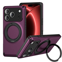 360 °   Étui de téléphone magnétique avec support rotatif, coque antichoc en TPU+PC pour iPhone 18 17 16 Pro Max