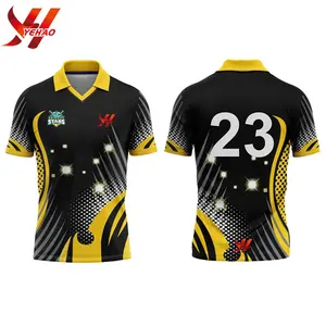 Sublimated Printing Logo Mens New Design Sportswear Cricket Shirt Wholesale Custom Cricket Jerseys