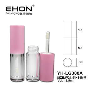 Colorful Empty Lip Gloss Tube Clear Plastic Lip Oil <b>Bottles</b> Customizable Cosmetic Lip Glaze Packaging with <b>Brush</b> Screw Cap 3.5ml - Product Image 2