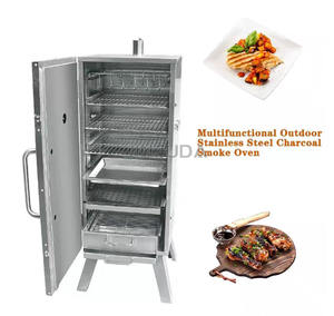 Four à fumée en acier inoxydable Fumoir commercial Gaz Machine à fumer la viande de poisson - Product Image 5