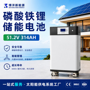 Sistema de Almacenamiento de Energía Doméstico Híbrido de 51.2V 314Ah LiFePO4 Todo en Uno, Montado en Rack, 16KWh - Product Image 3